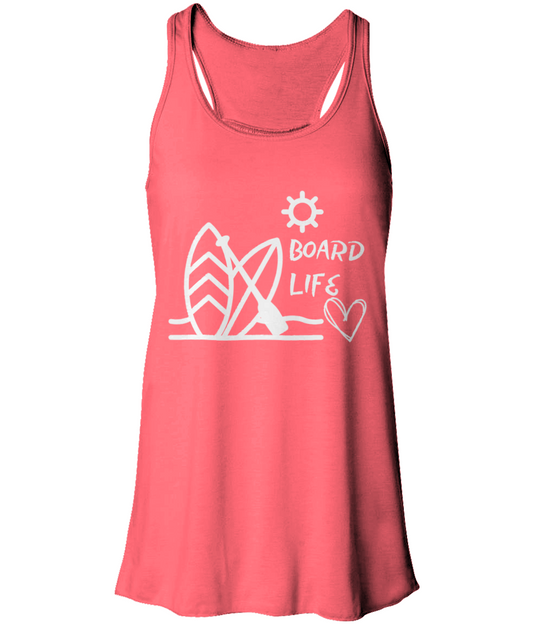 Board Life Flowy Racer Back Tank Top